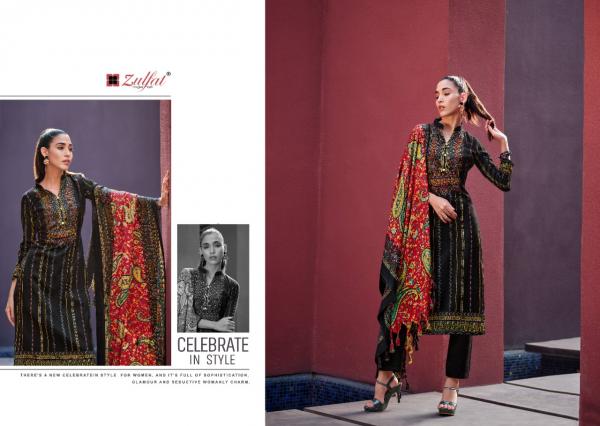 Zulfat Inteha Exclusive Wear Pashmina Designer Dress Material